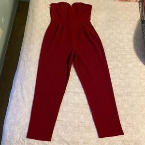 Burgundy Jumpsuit